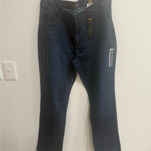 Lee women Dark Blue Relaxed Jeans, straight leg, stretchy pants